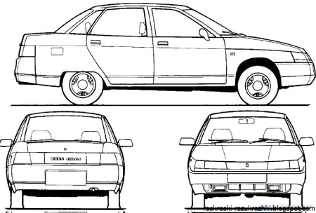 ВАЗ 2110 Blueprint