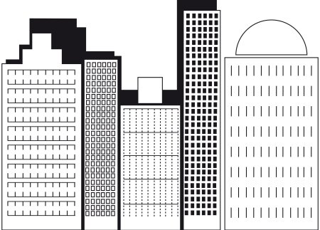 Раскраска небоскреб