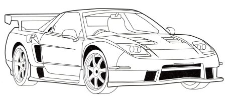 Honda NSX раскраска
