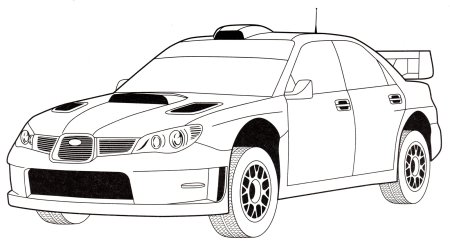 Subaru Impreza WRX 2004 раскраски