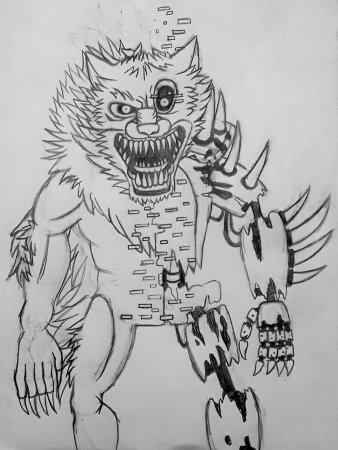 Кошмарный Фредди раскраска