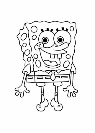 Раскраска Sponge Bob