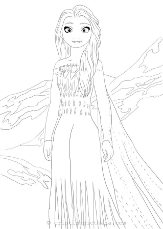 Раскраска Anna Elsa