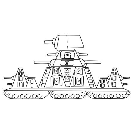Раскраски танки Геранд кв 44