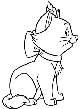 Раскраска кошки из мультфильмов