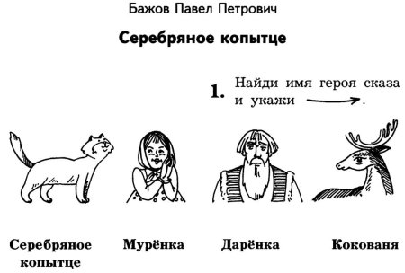 Характеристика героев сказки серебряное копытце 4 класс