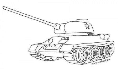 Картинки раскраски танка т 34 (50 фото)