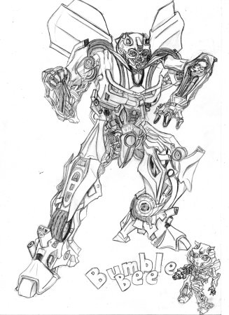 Transformers раскраска Бамблби