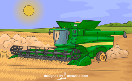 Комбайн John Deere векторный