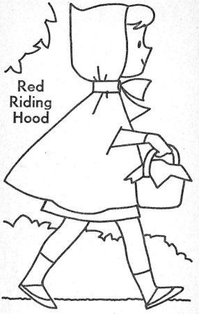 Little Red riding Hood раскраска