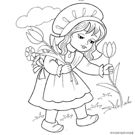 Красная шапочка раскраска