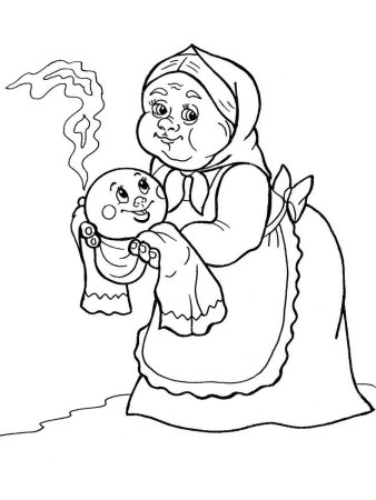 Раскраска "Колобок"
