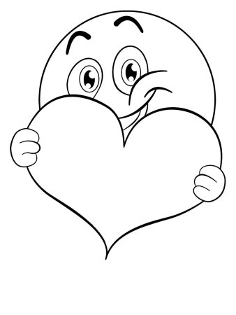 Сердечки для раскрашивания