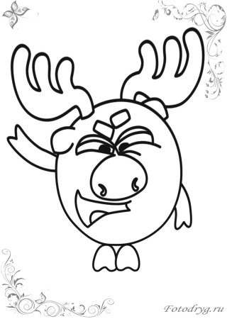 Сердитый Лосяш Смешарики клон