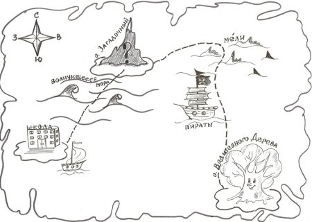 Карта рисунок для детей