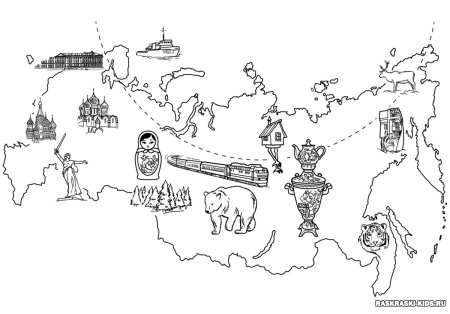 Карта раскраска