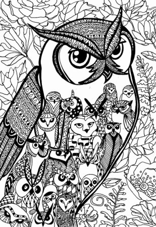 Сова декоративная Графика