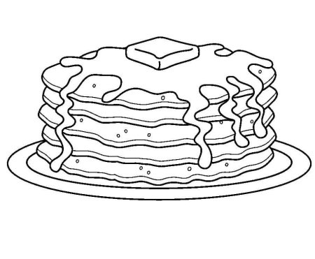 Блинчики раскраска