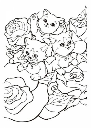 Котенок. Раскраска