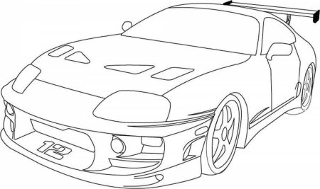 Раскраска Тойота Супра MK 4