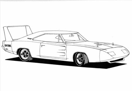 Dodge Charger Daytona чертежи