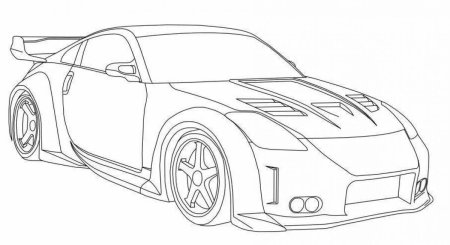 Nissan 350z раскраска