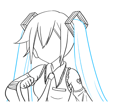 Мику Хацунэ рисунок