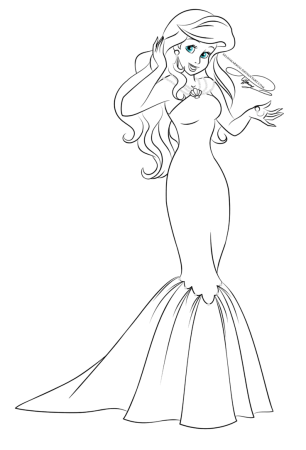 Кукла Барби раскраска