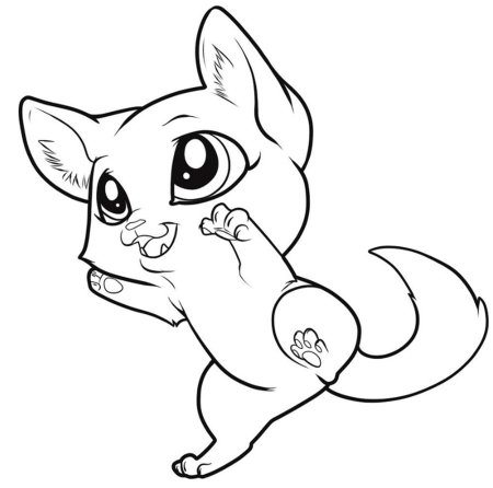 Раскраска кошечка
