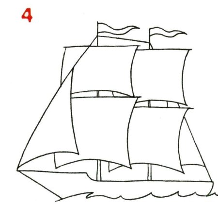 Корабль рисунок