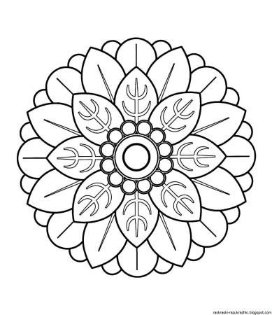 Раскраска Мандала