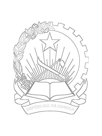 Эмблема школы раскраска