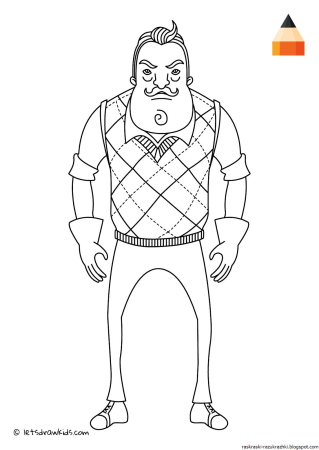 Hello Neighbor привет сосед раскраска