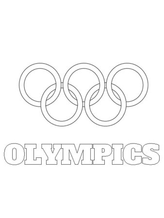 Олимпийские кольца раскраска