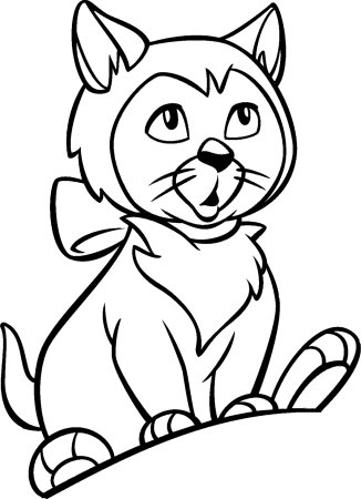 Раскраска кот