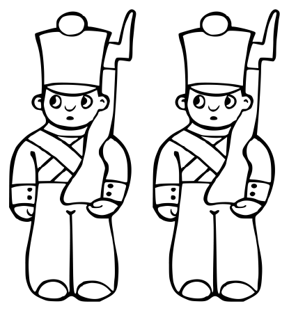 Раскраска солдатики для детей