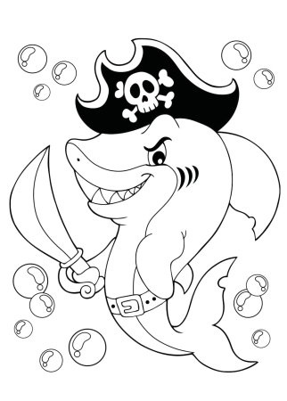 Картинки раскраски пиратские (52 фото)
