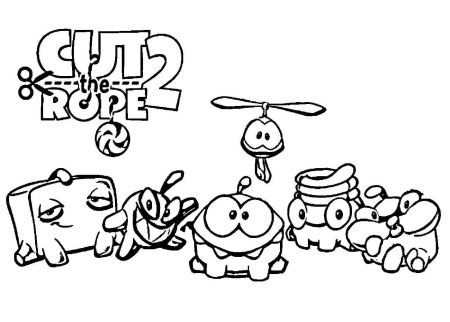Cut the Rope 2 раскраска