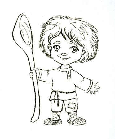 Домовёнок Кузька раскраска