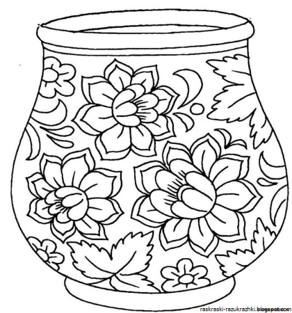 Хохлома раскраска
