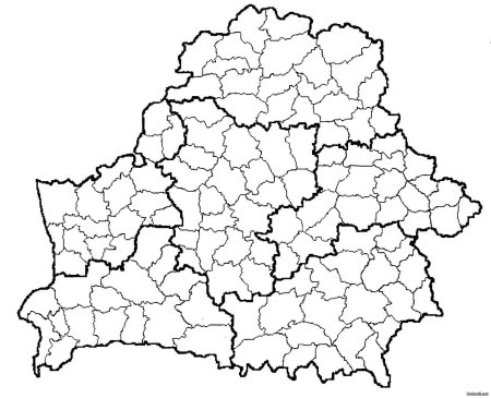 Контурная карта РБ