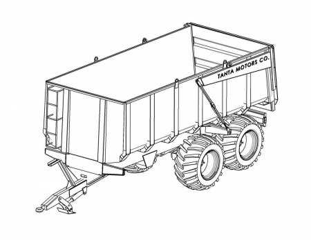 Прицеп тракторный dwg