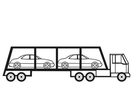 Раскраска автовоз