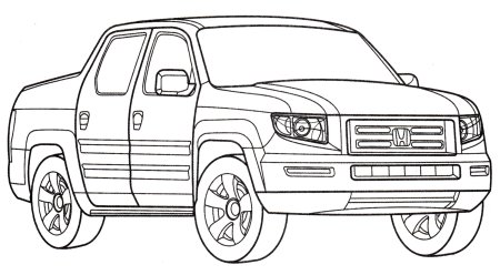 Honda Ridgeline 2008 чертеж