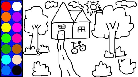 Картинки для раскрашивания в Paint