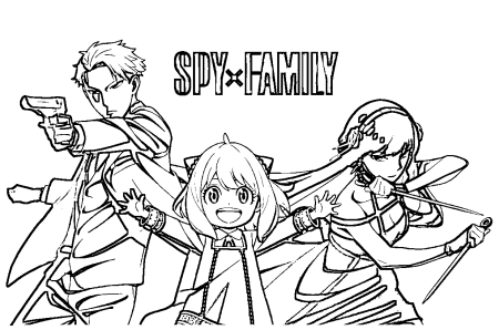 Раскраска Spy x Family