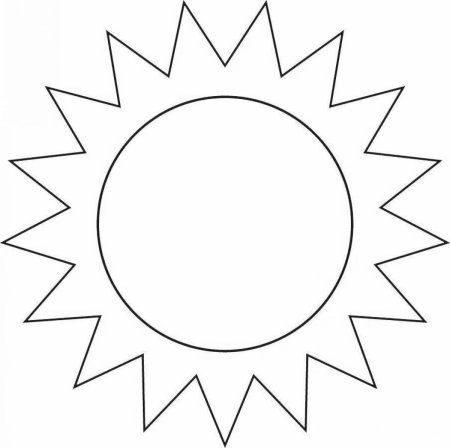 Солнце раскраска
