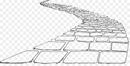 Каменная дорожка нарисованная