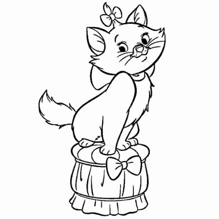 Раскраска кошечка