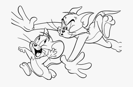 Tom and Jerry раскраска для девочек